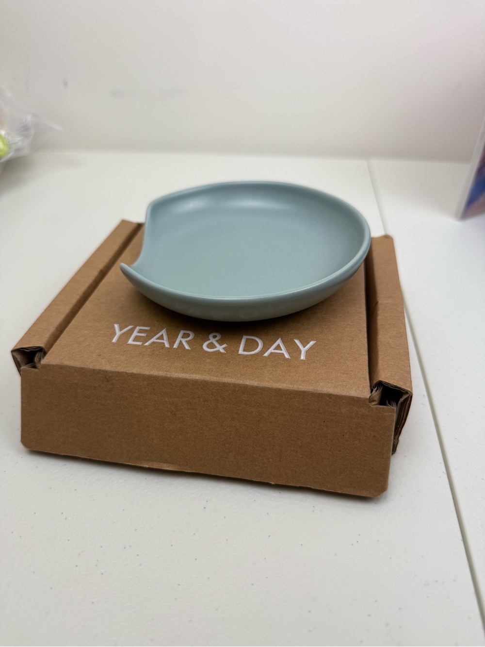 Year & Day Ceramic Spoon Rest in Sage